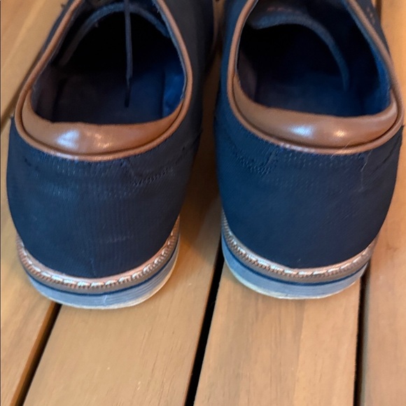 Source Unknown Men's Navy Lace-Up Loafers - Picture 10 of 11